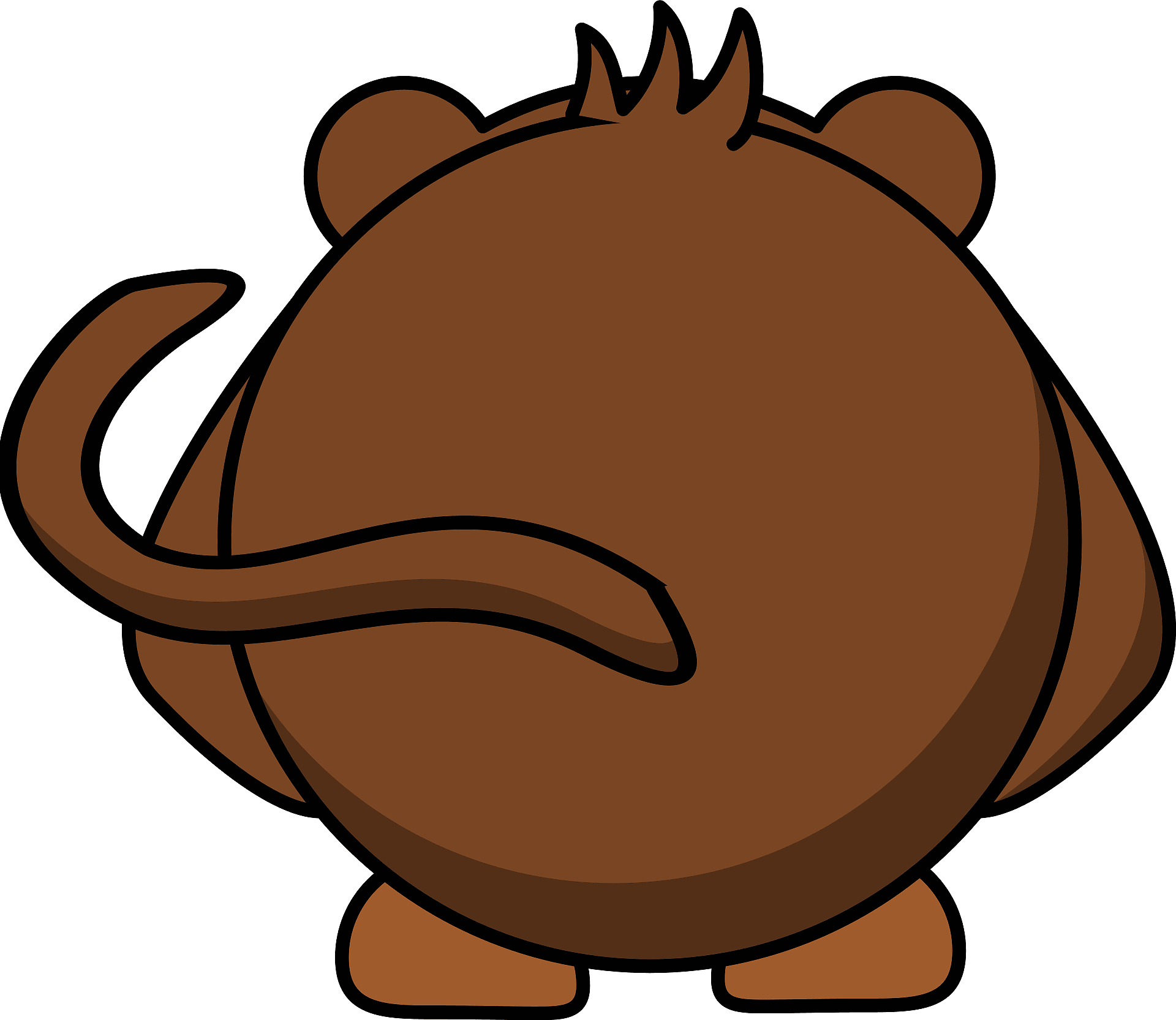 Cartoon monkey back - Free vector clipart images on clipart library.com