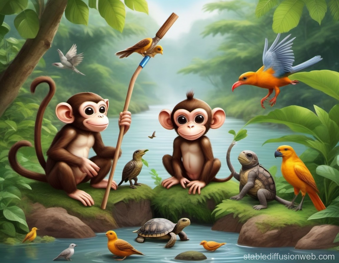 cute monkey pictures Prompts | Stable Diffusion Online