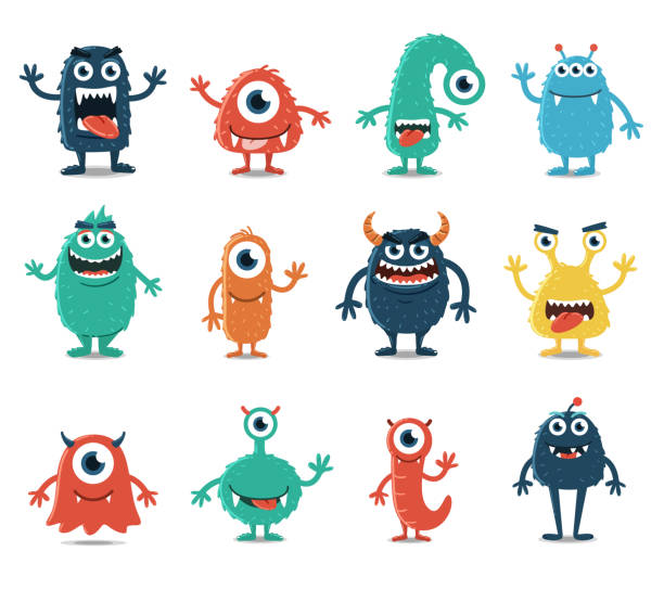 cartoon monster cliparts 2024