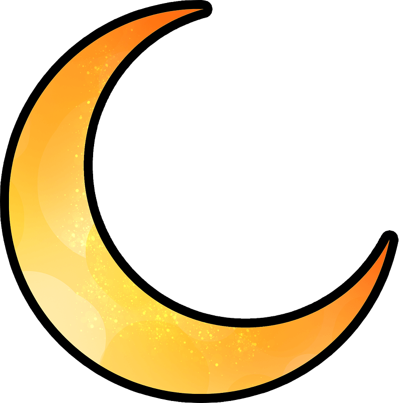 cartoon moon cliparts