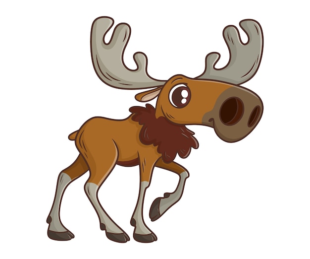 cartoon moose clipart 2024