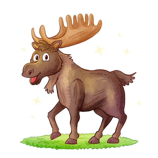 cartoon moose clipart 2024