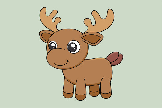 cartoon moose clipart 2024