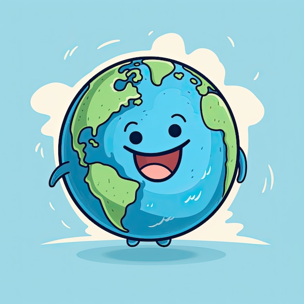 cartoon of earth