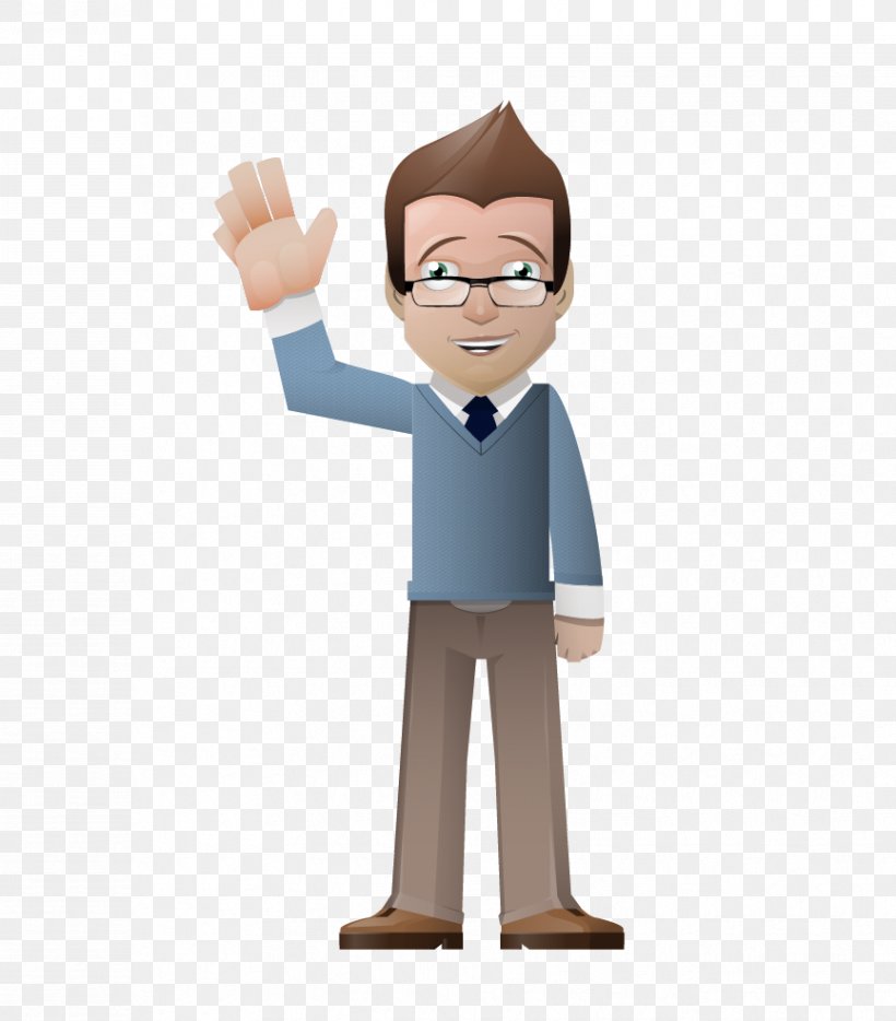cartoon of man