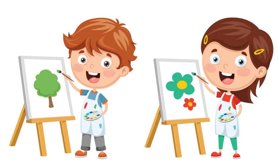 cartoon painting cliparts 2024