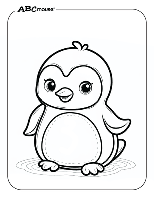 cartoon penguin coloring pages