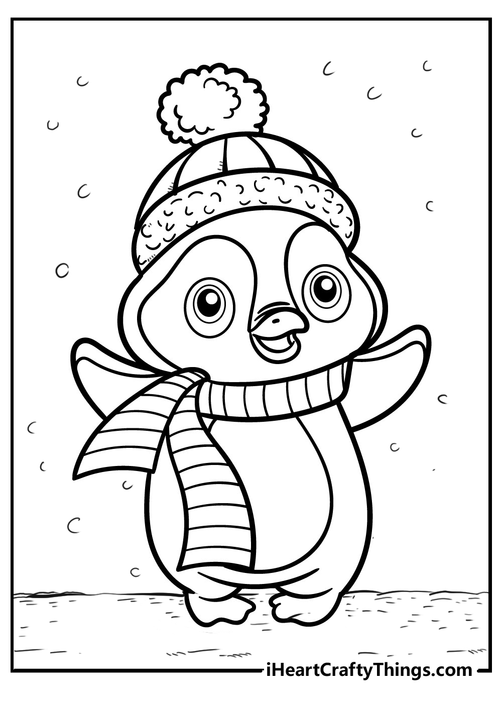 Penguin Coloring Pages (100% Free Printables)