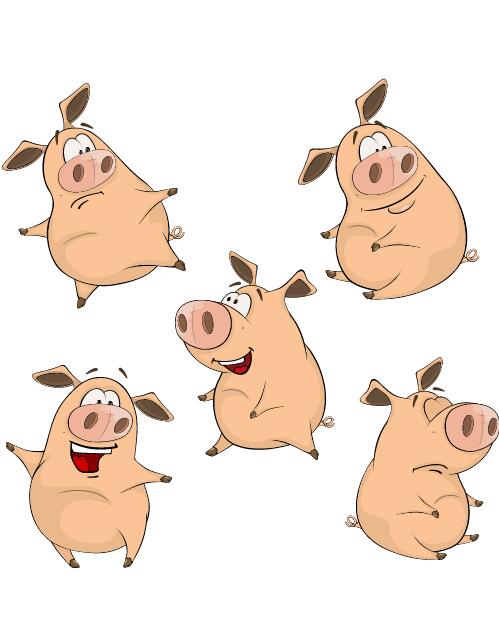 cartoon pics of pigs