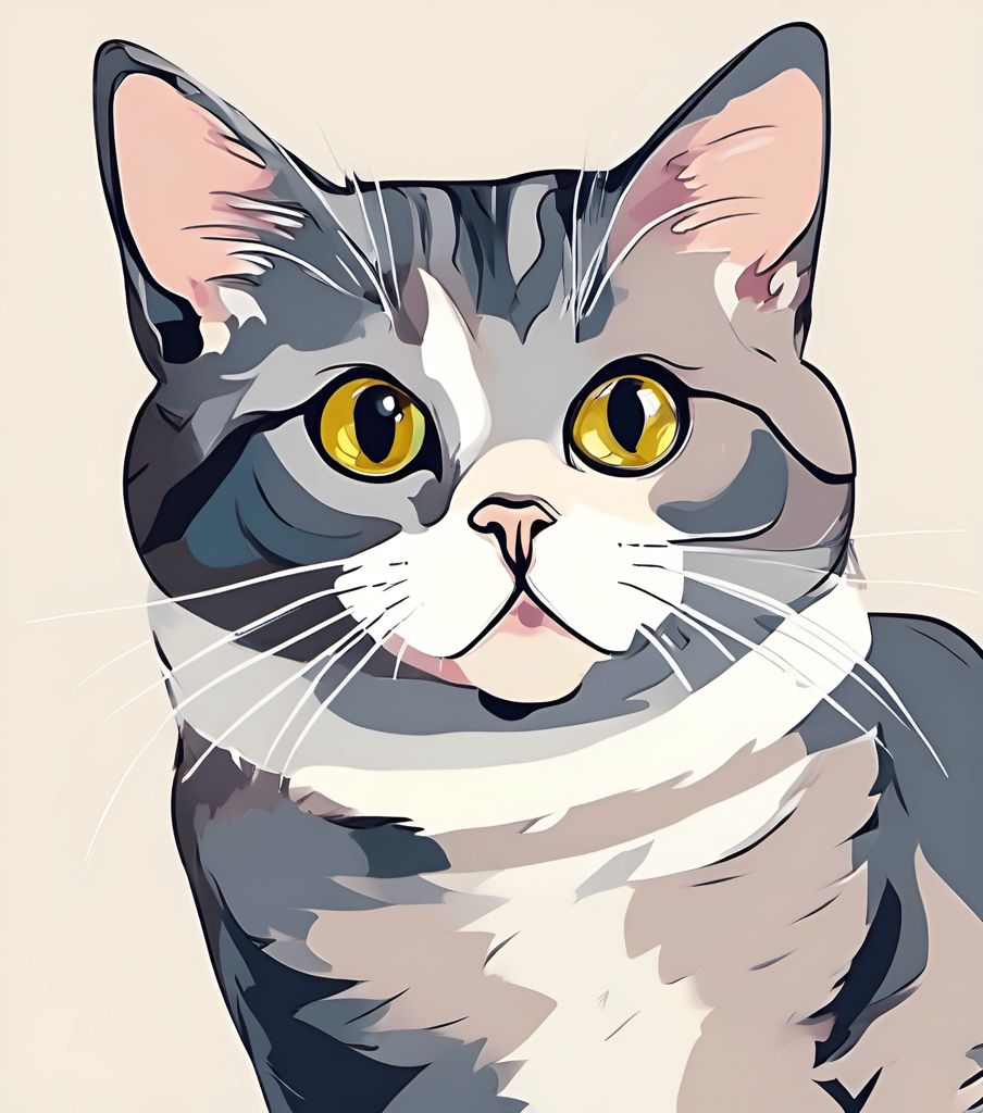 cartoon picture of a cat