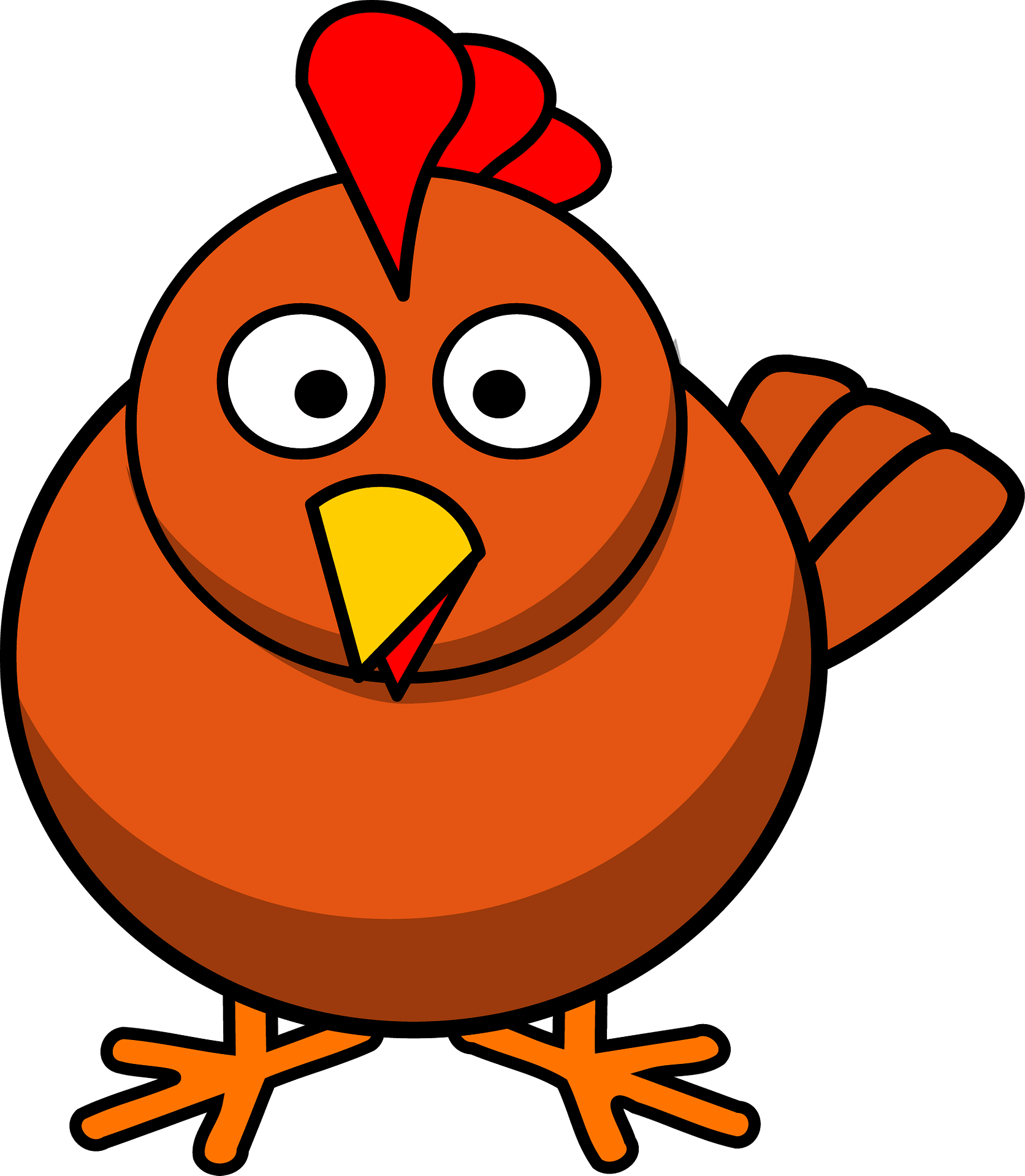 cartoon picture of a chicken