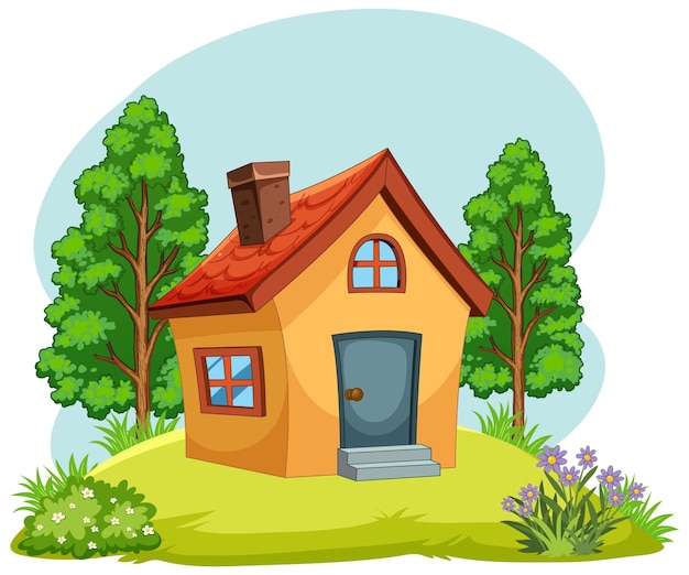 cartoon picture of a house
