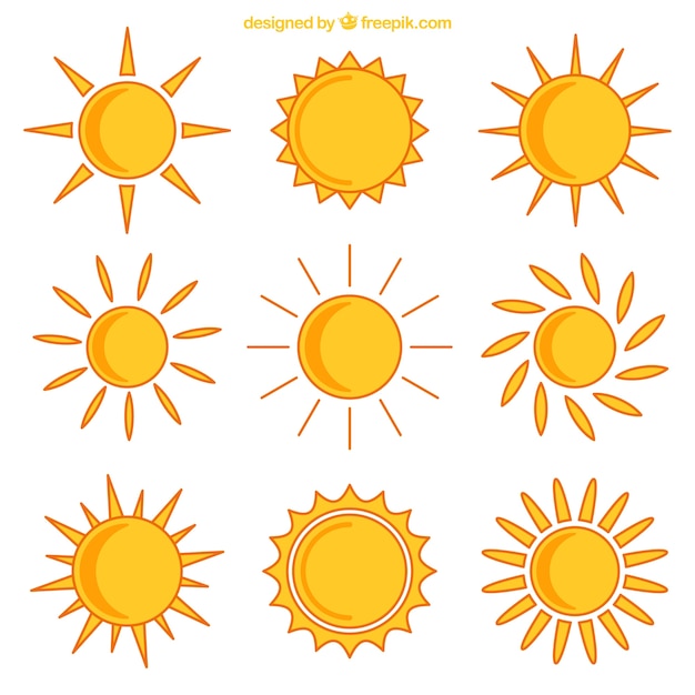 cartoon picture of sun