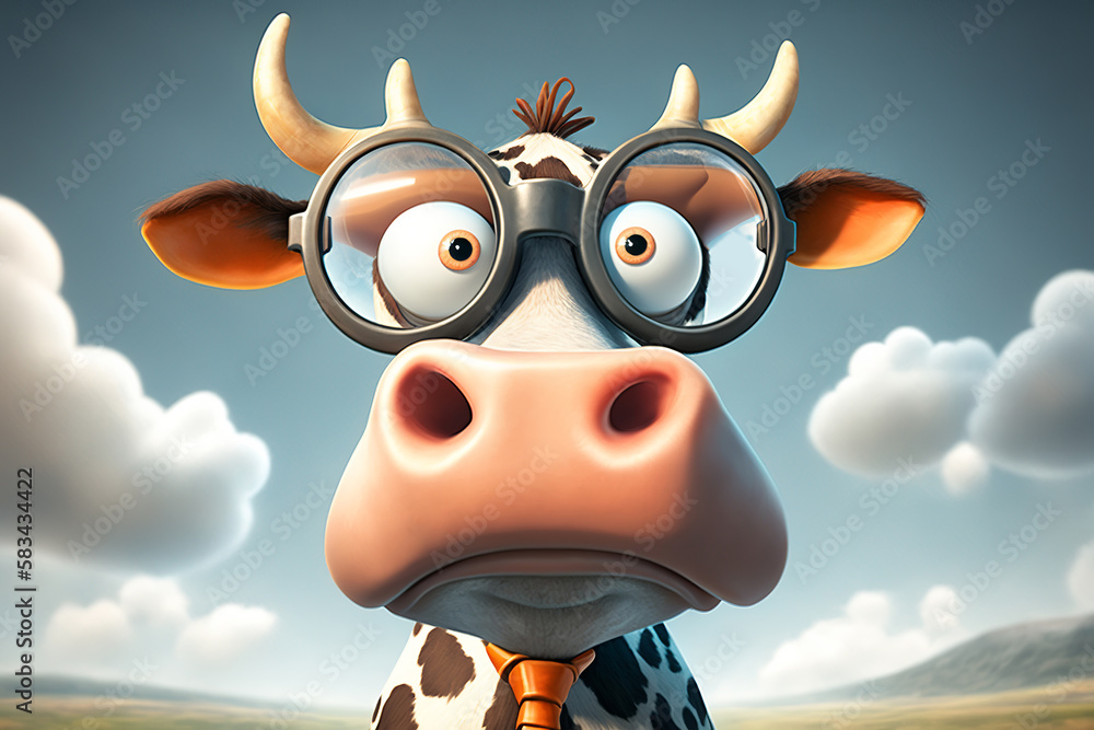 cartoon pictures of a cow