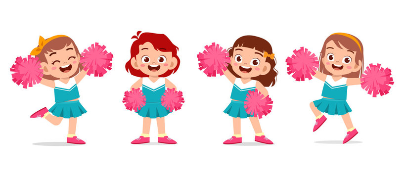 cartoon pictures of cheerleaders