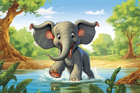 cartoon pictures of elephant
