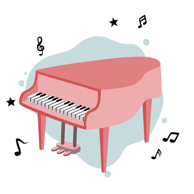 cartoon pictures of pianos