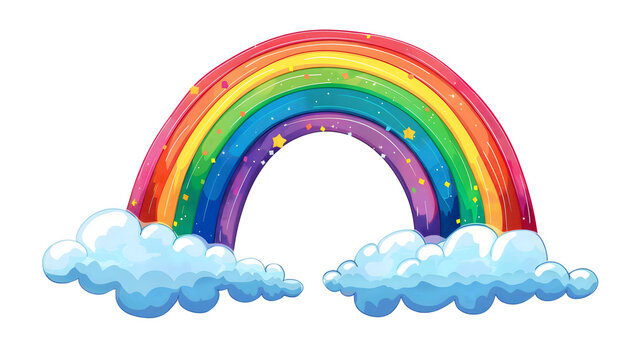 cartoon pictures of rainbows