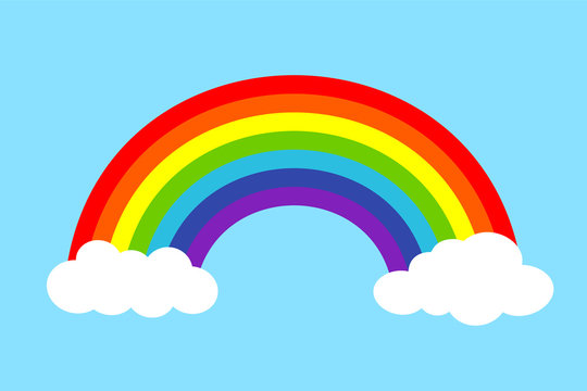 cartoon pictures of rainbows