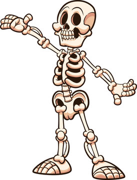 cartoon pictures of skeletons