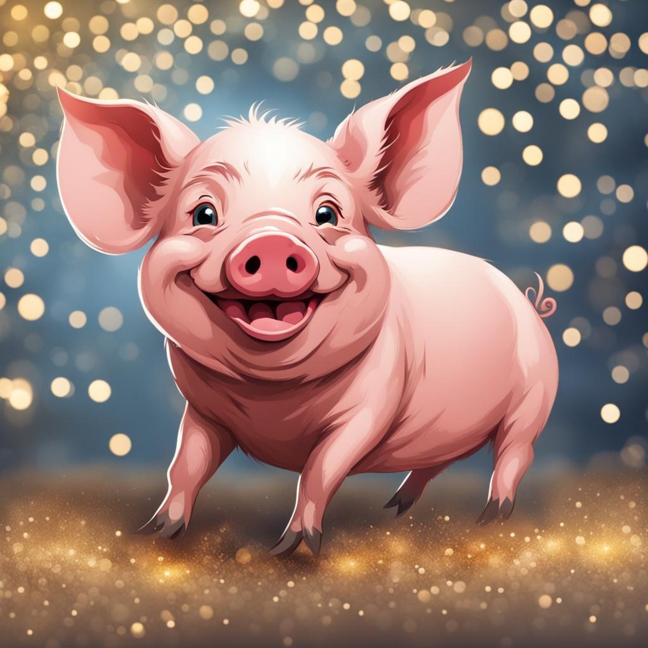 cartoon pig clipart 2024