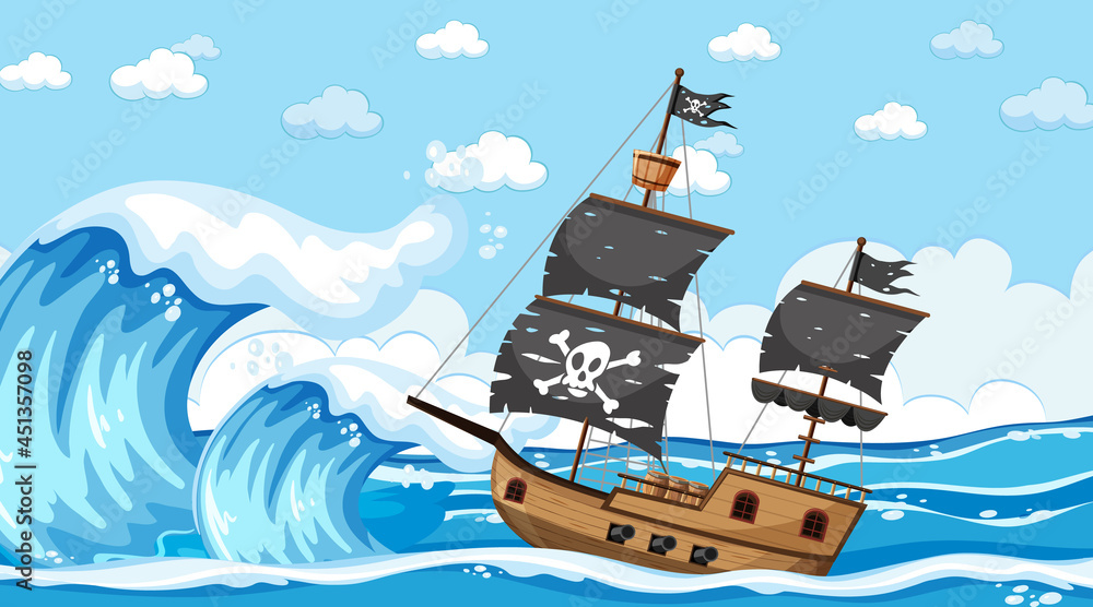 cartoon pirate ship pictures