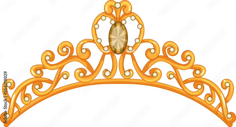 cartoon princess tiara