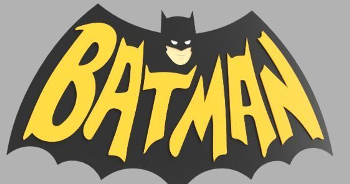 cartoon printable batman logo
