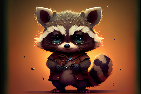cartoon raccoon pictures