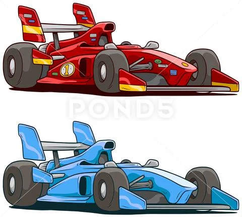 cartoon race car pictures