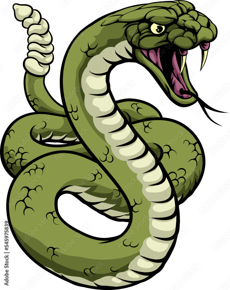 cartoon rattle snake