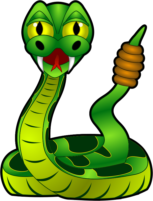 Cartoon Rattlesnake - Openclipart