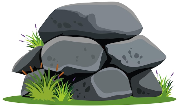cartoon rock cliparts 2024