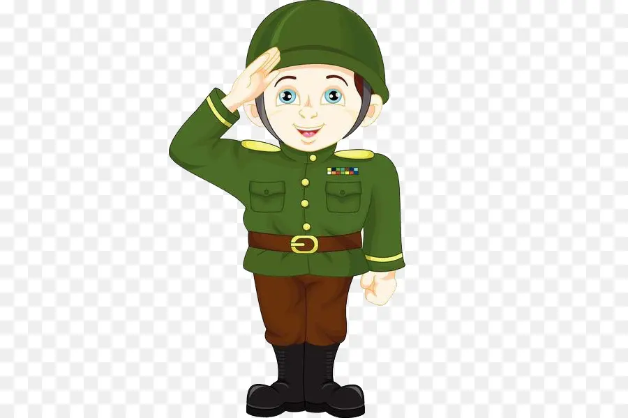 cartoon salute cliparts