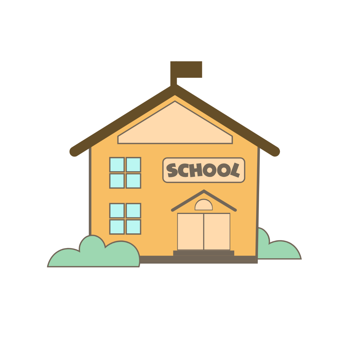 cartoon school clipart