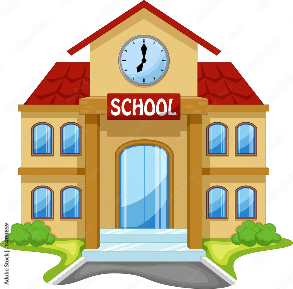 cartoon school