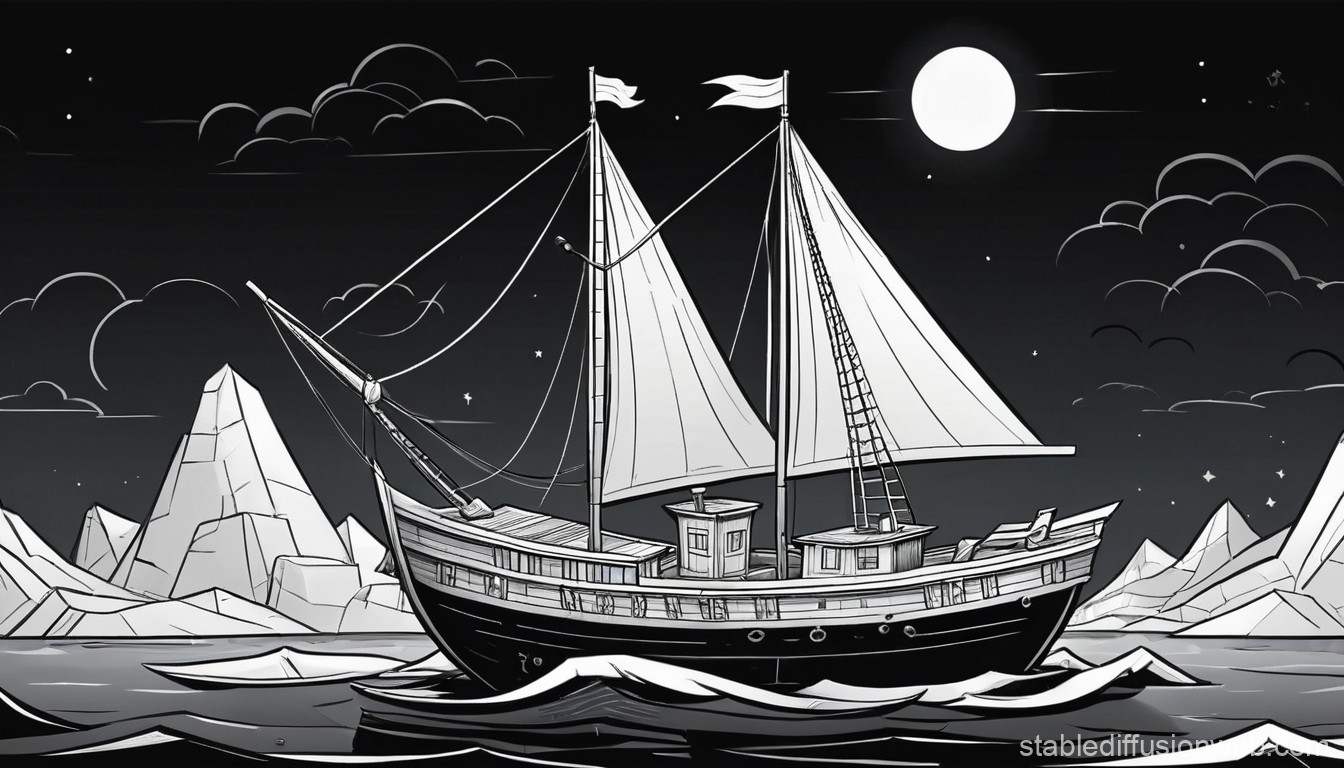 cartoon ship cliparts 2024