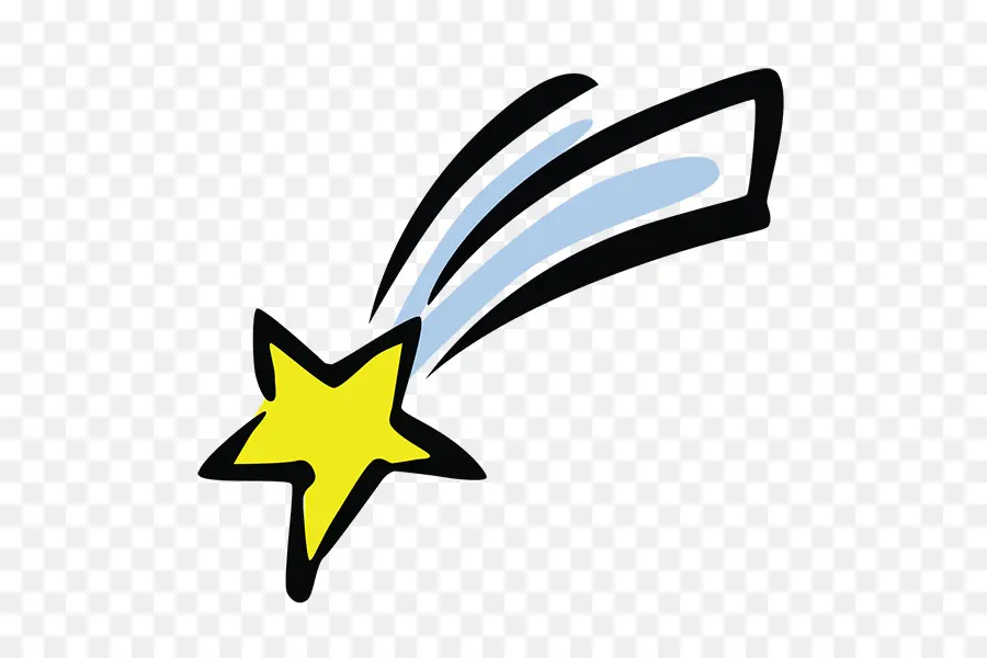 cartoon shooting star