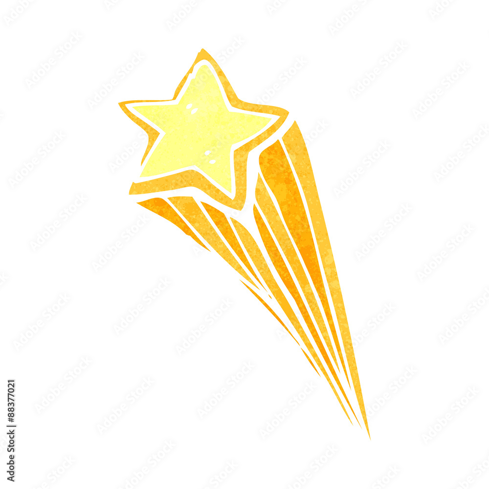 cartoon shooting stars