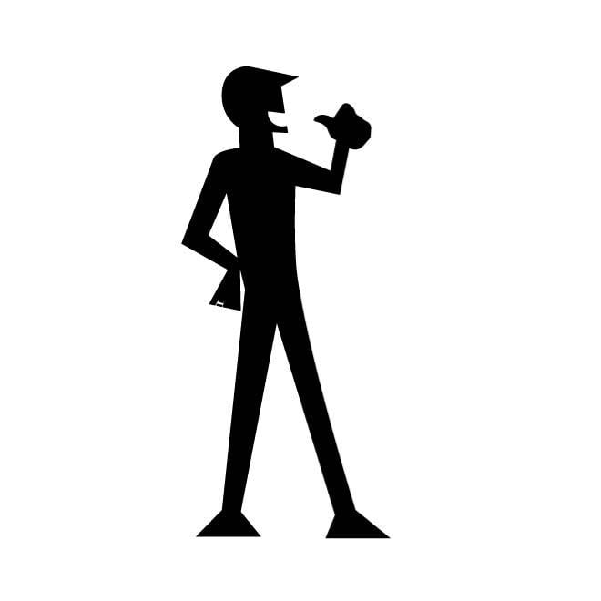 cartoon silhouette cliparts