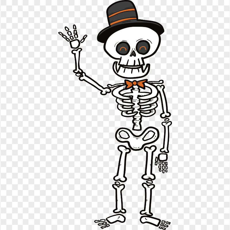 cartoon skeleton cliparts