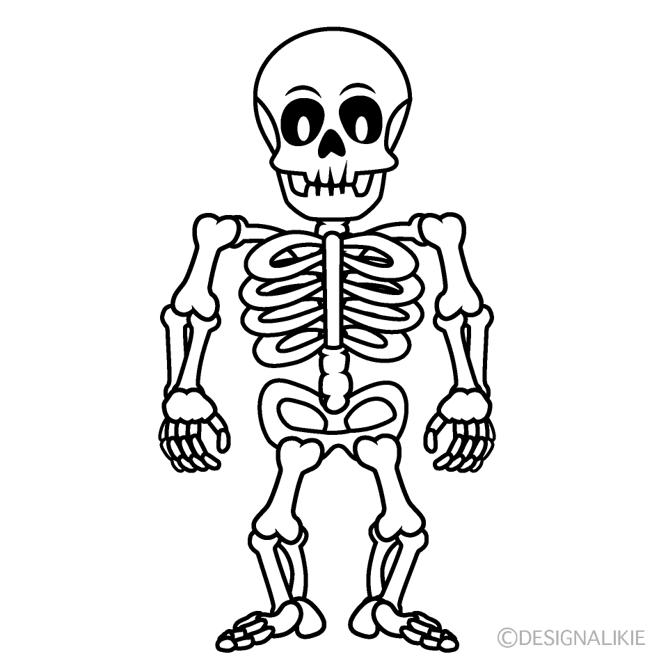 cartoon skeleton cliparts