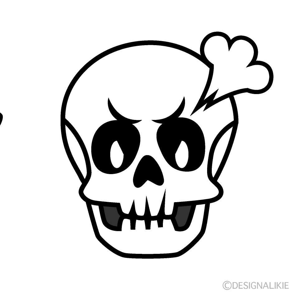 cartoon skull cliparts