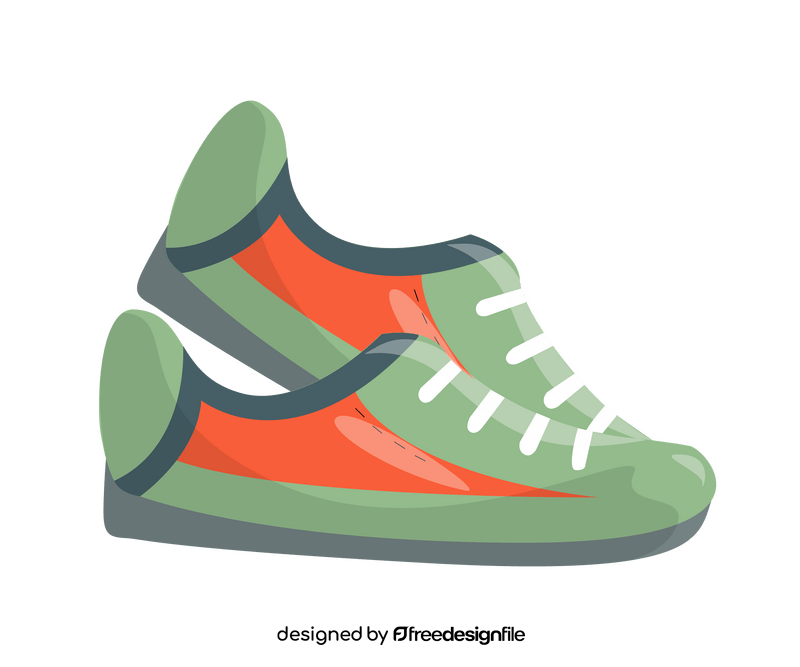 cartoon sneakers cliparts