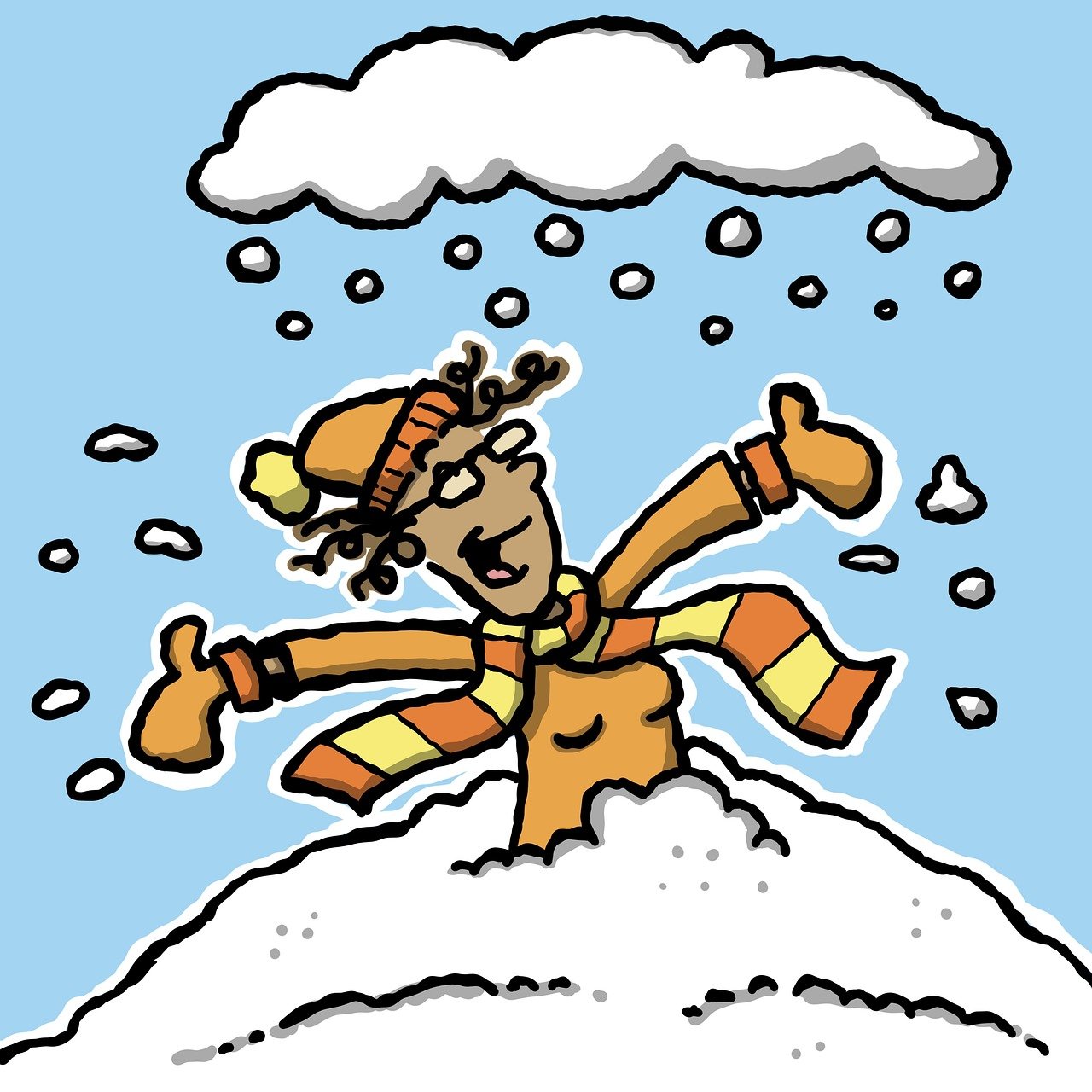 cartoon snow cliparts 2024