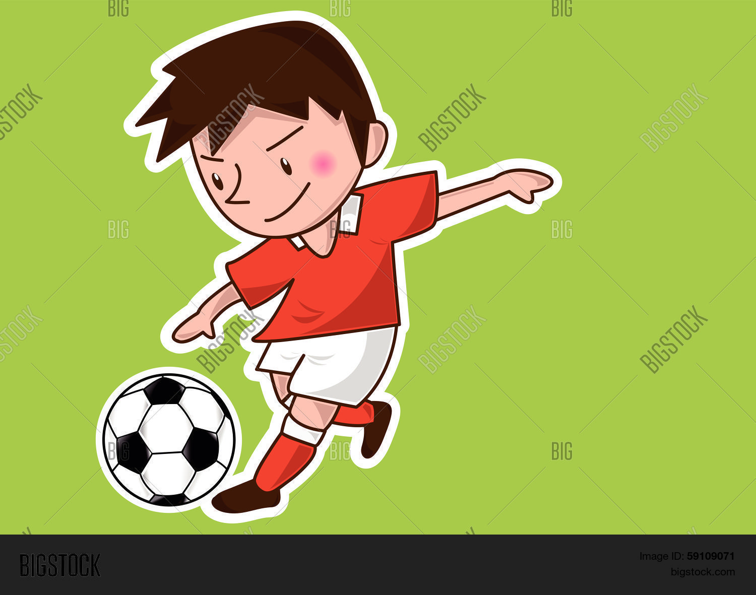 cartoon soccer players