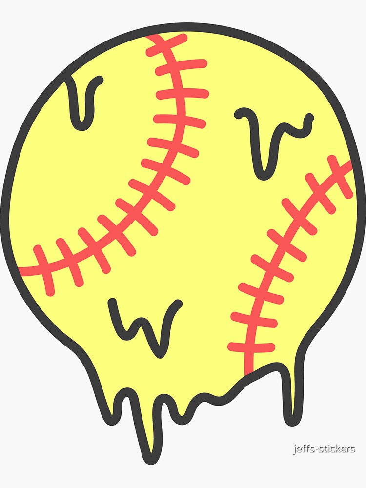 cartoon softball