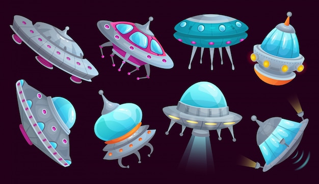 cartoon space ships