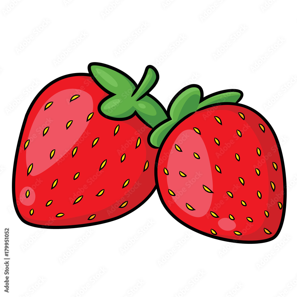 cartoon strawberries