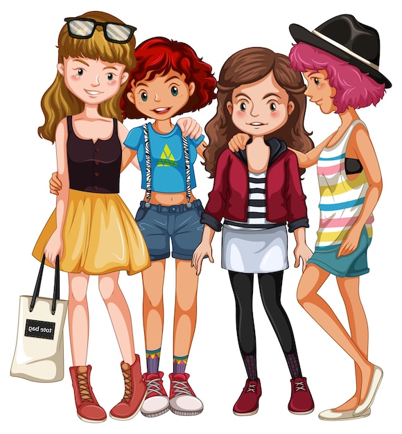 cartoon teenage girls